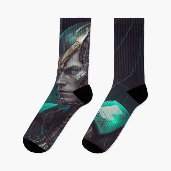 Item preview, Cybernetic Cyborg Inspired Loki, Midjourney AI designed and sold by AICreateWorlds.