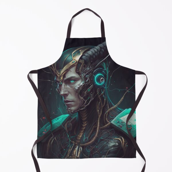 Item preview, Cybernetic Cyborg Inspired Loki, Midjourney AI designed and sold by AICreateWorlds.