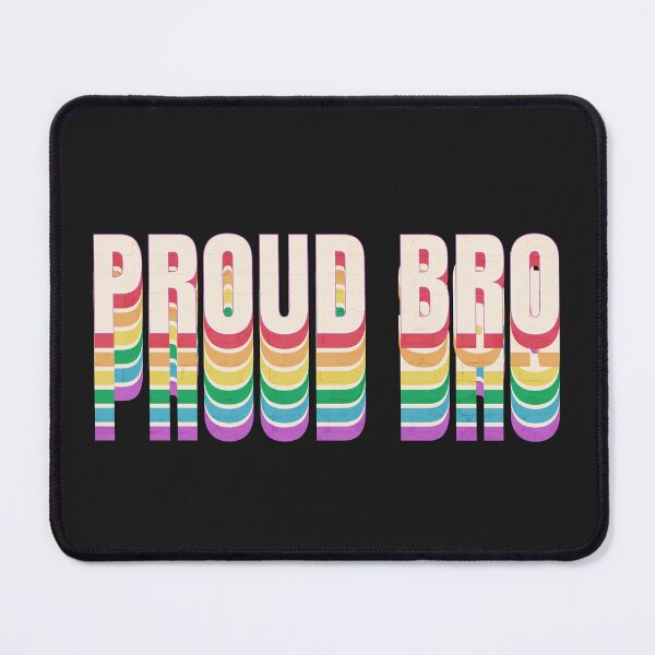 Item preview, Proud Bro LGBTQ Pride LGBT Ally Brother designed and sold by Queer Pride Shop.