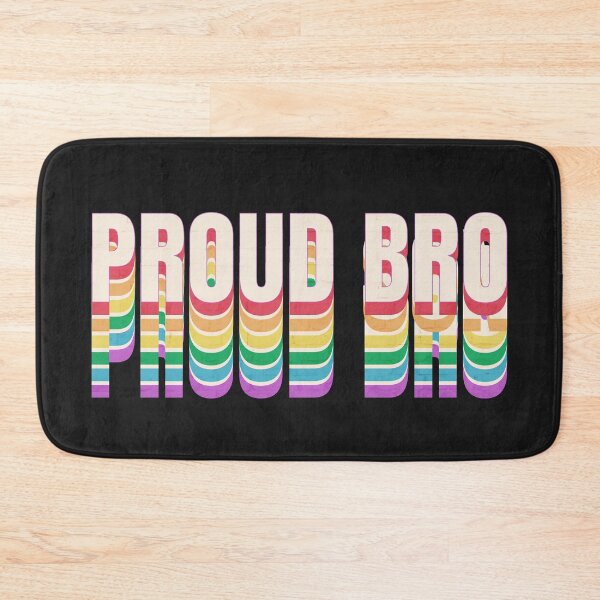 Item preview, Proud Bro LGBTQ Pride LGBT Ally Brother designed and sold by Queer Pride Shop.
