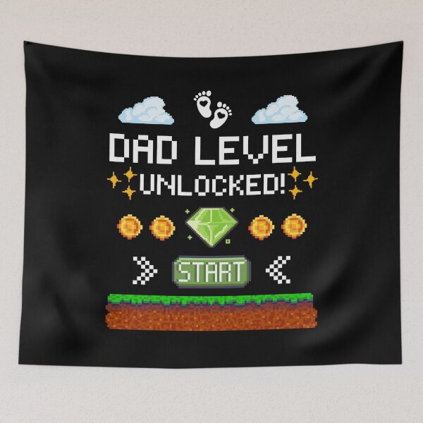Item preview, Dad Level Unlocked Funny Soon To Be Dad Gamer Dad Humor designed and sold by Moremonclub.