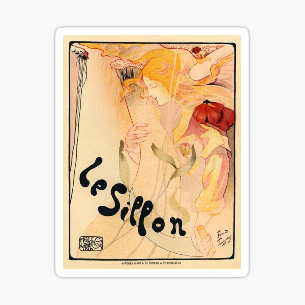 Aperçu de l'œuvre Le Sillon Vintage Art Nouveau Poster créée et vendue par CatgoDigital.