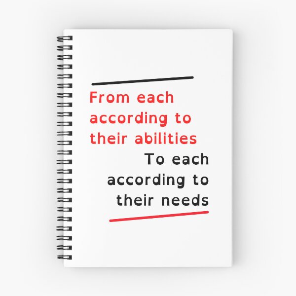 Item preview, From each according to their ability, to each according to their needs Karl Marx Quote designed and sold by Tony Cisse.