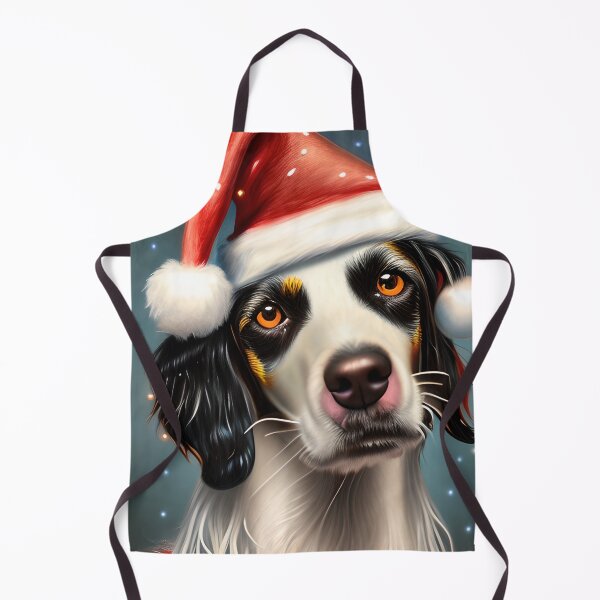 Artikelvorschau, Weihnachtsenglischer Setter, der einen Sankt-Hut trägt entworfen und verkauft von ZenEverAI.