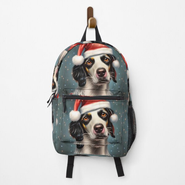 Artikelvorschau, Weihnachtsenglischer Setter, der einen Sankt-Hut trägt entworfen und verkauft von ZenEverAI.