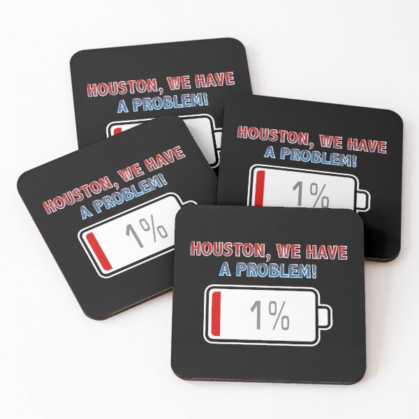 Item preview, Houston, We Have a Problem with Battery at 1% designed and sold by Moodific.