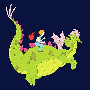 Pete's Dragon Pete and Elliott Full Body Vintage Fan Art