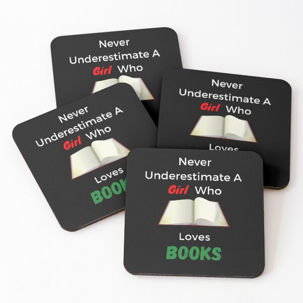 Item preview, Never Underestimate A Girl Who Loves Book - Funny And Cute Quotes designed and sold by Designspot2020.