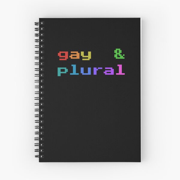 Item preview, Gay & Plural (Retro Pixel Rainbow) designed and sold by Collective Tey.