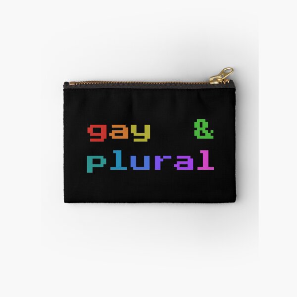 Item preview, Gay & Plural (Retro Pixel Rainbow) designed and sold by Collective Tey.