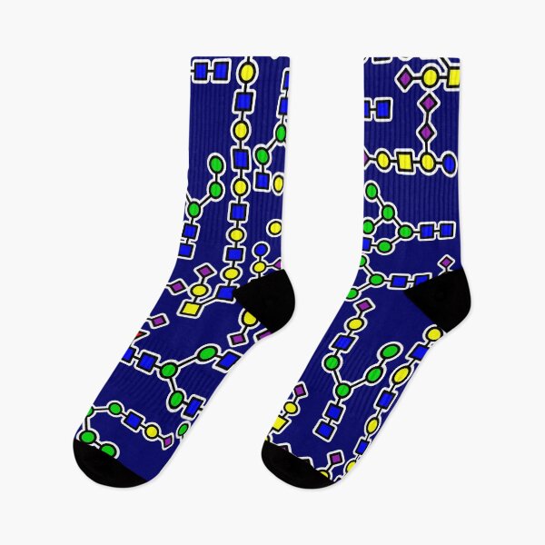 Item preview, Glycan Tessellation - Navy Background designed and sold by Artsy-Chemist.