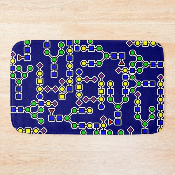 Item preview, Glycan Tessellation - Navy Background designed and sold by Artsy-Chemist.
