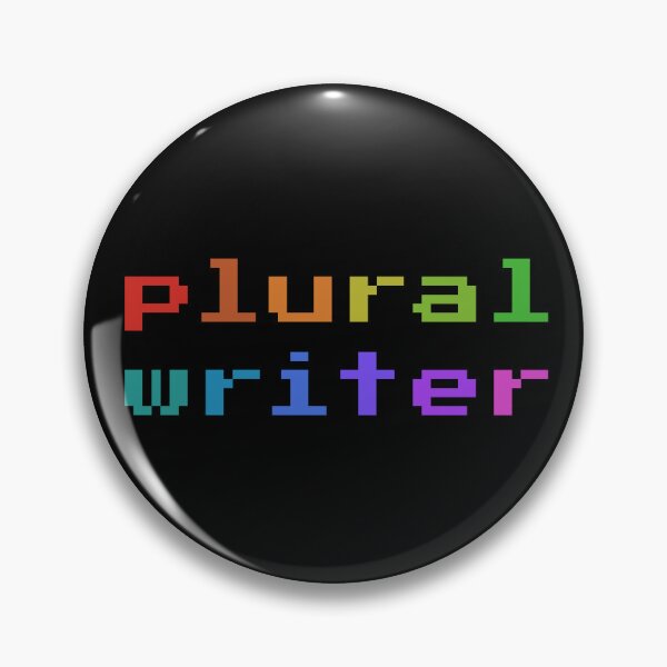 Item preview, Plural Writer (Retro Pixel Rainbow) designed and sold by Collective Tey.