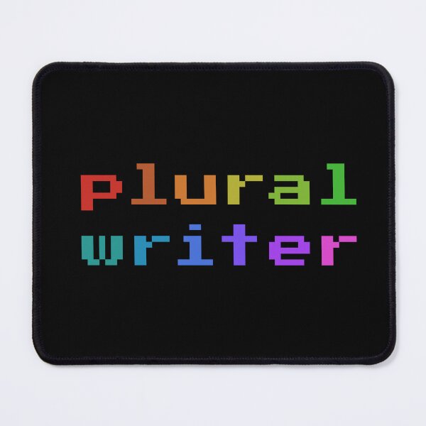 Item preview, Plural Writer (Retro Pixel Rainbow) designed and sold by Collective Tey.