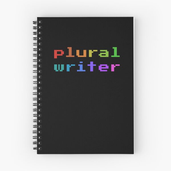 Item preview, Plural Writer (Retro Pixel Rainbow) designed and sold by Collective Tey.
