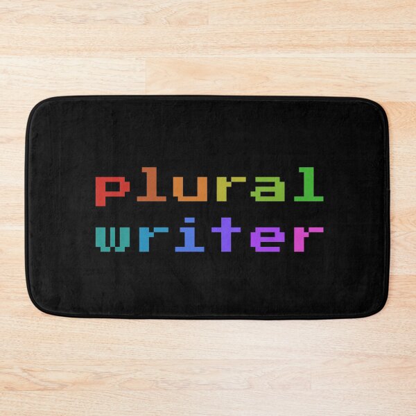 Item preview, Plural Writer (Retro Pixel Rainbow) designed and sold by Collective Tey.