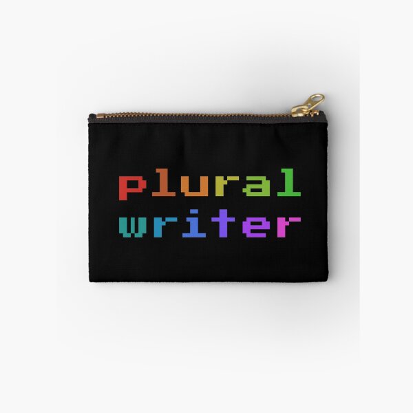 Item preview, Plural Writer (Retro Pixel Rainbow) designed and sold by Collective Tey.