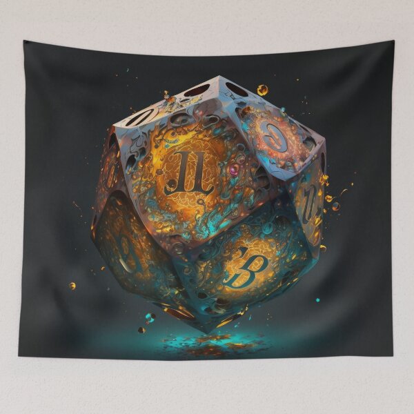 Item preview, Dungeons and Dragons D20 designed and sold by AICreateWorlds.