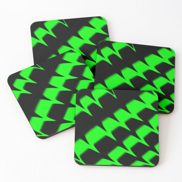 Item preview, Green and black pointed stripes designed and sold by RemieJames.