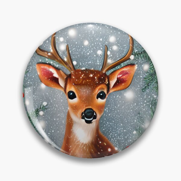 Item preview, Beautiful Christmas Deer designed and sold by Poetic Patterns Studio.