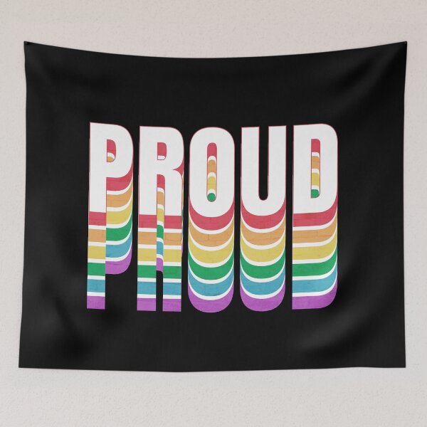 Item preview, Proud LGBTQ Ally LGBT Pride Rainbow Flag designed and sold by Queer Pride Shop.