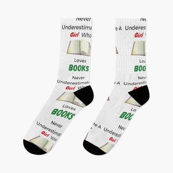 Item preview, Never Underestimate A Girl Who Loves Book - Funny And Cute Quotes designed and sold by Designspot2020.