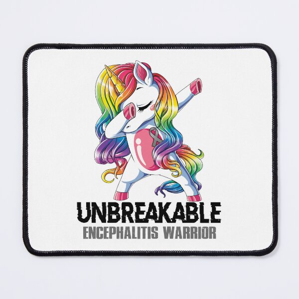 Item preview, Encephalitis Awareness - Unicorn Encephalitis Warrior Ribbon UNBREAKABLE designed and sold by Fernandezf.