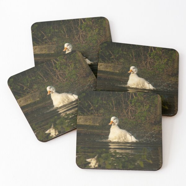Item preview, white duck in a pond designed and sold by Francespoppy.