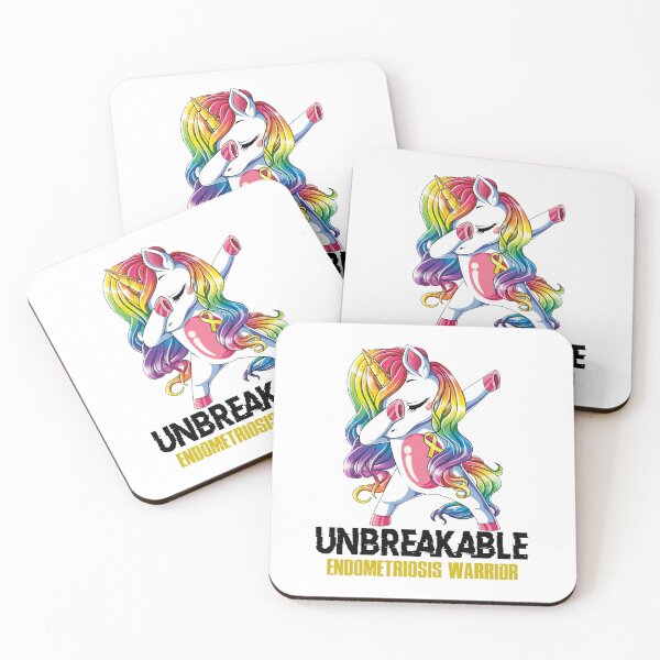 Item preview, Endometriosis Awareness - Unicorn Endometriosis Warrior Ribbon UNBREAKABLE designed and sold by Fernandezf.