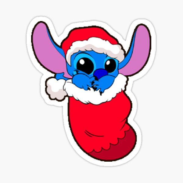 Baby Stitch Christmas Sticker for Sale by Design-Busuk