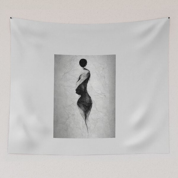 Item preview, charcoal woman designed and sold by Immersive Art.