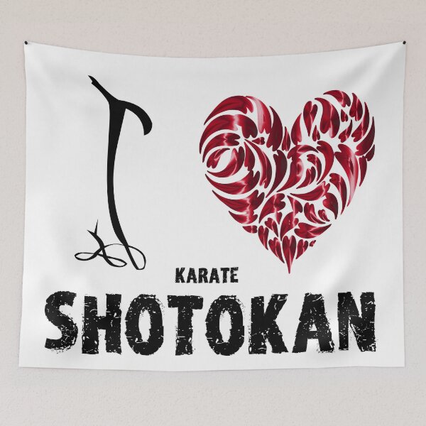 Artikelvorschau, Shotokan Karate Shirt Ich liebe entworfen und verkauft von MartialArtsNerd.