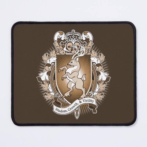 Item preview, Stag Deer Coat Of Arms Heraldry designed and sold by Heather Hitchman.