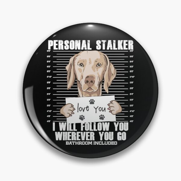 Item preview, Weimaraner Dog Funny Stalker Cartoon designed and sold by MrEddie10.