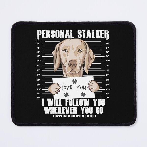 Item preview, Weimaraner Dog Funny Stalker Cartoon designed and sold by MrEddie10.