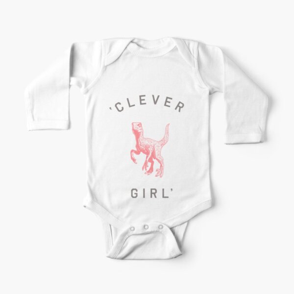 Clever Girl Long Sleeve Baby One-Piece