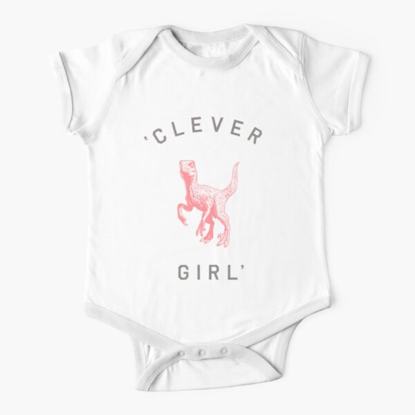 Clever Girl Short Sleeve Baby One-Piece
