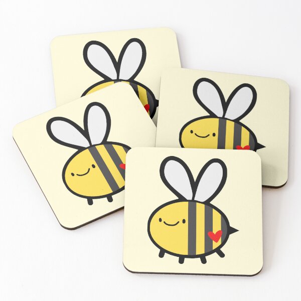 Item preview, Cute Happy Bee designed and sold by littlecornershop.