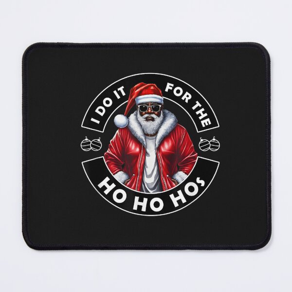 Item preview, Black African American Santa For the Ho Ho Hos Christmas T-Shirt designed and sold by Klaus-Gilbert.