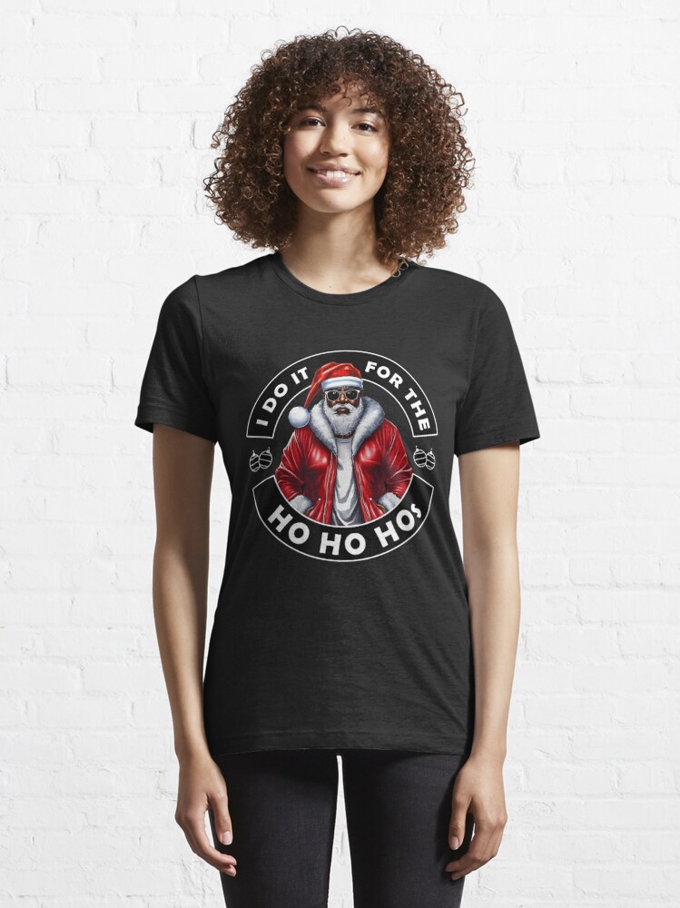 Big HO Santa Women's T-Shirt / Black / XL