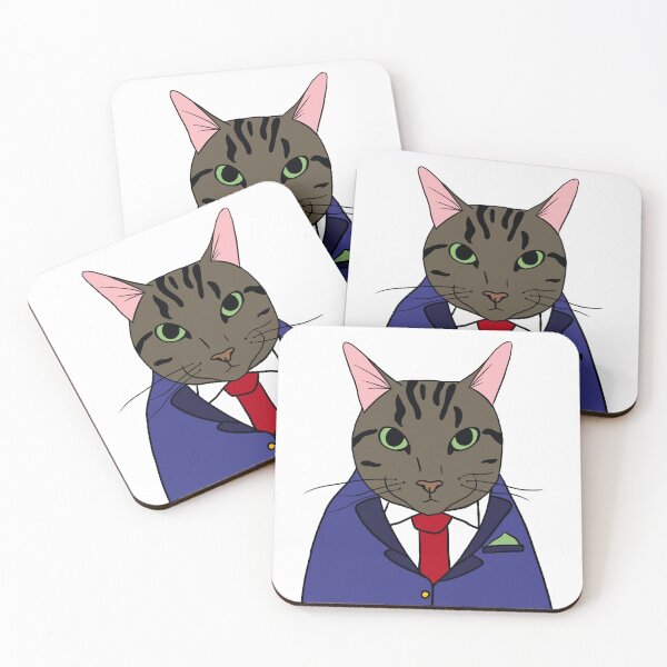 Item preview, Poorly drawn business cat designed and sold by Nic Rusick.