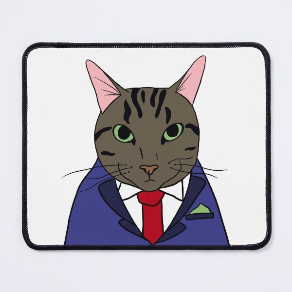 Item preview, Poorly drawn business cat designed and sold by Nic Rusick.