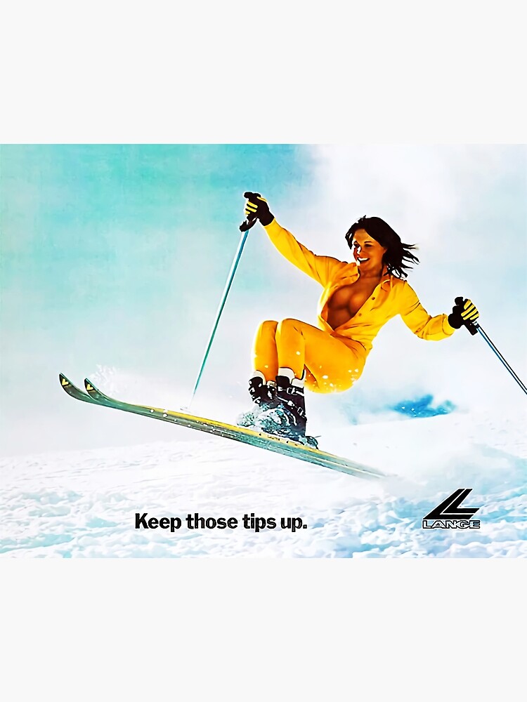 Discover Woman Ski At Snow Premium Matte Vertical Poster