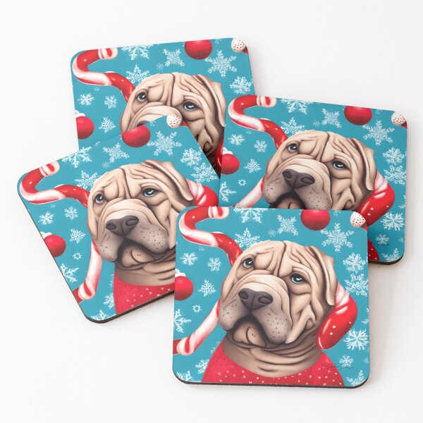 Item preview, A Merry Shar Pei Christmas, Dog, Pet, Dog Lover, Ai. Ai Art (A) designed and sold by ksan30.