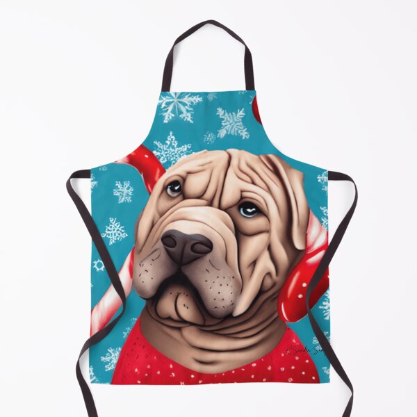 Item preview, A Merry Shar Pei Christmas, Dog, Pet, Dog Lover, Ai. Ai Art (A) designed and sold by ksan30.