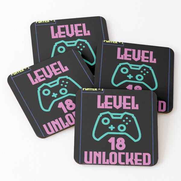 Item preview, LEVEL 18 UNLOCKED Video Gamer 18TH Birthday GIFT designed and sold by reeda5.