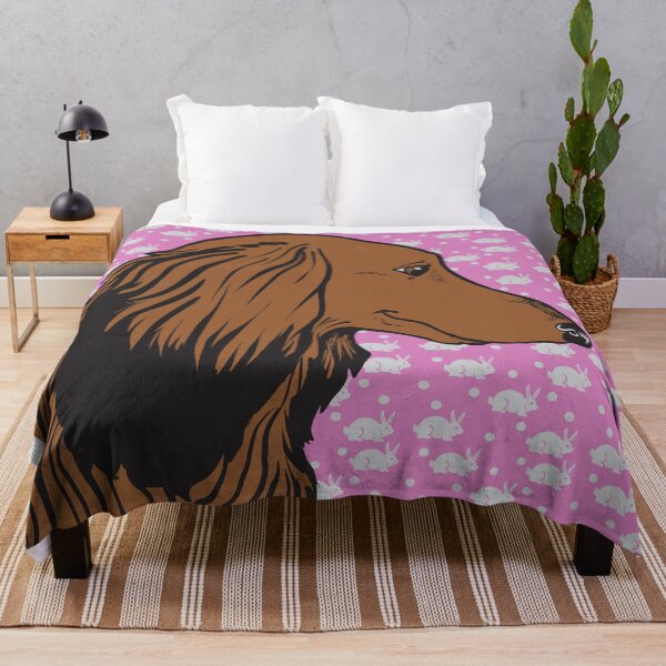 Item preview, Longhaired Dachshund in Pink designed and sold by TerryPond.
