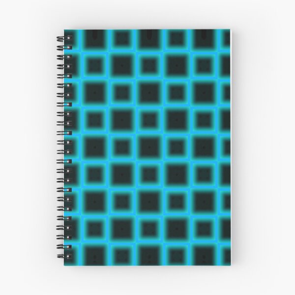 Artikelvorschau, Cooles blaues Schachbrett-Neonmuster entworfen und verkauft von Dioscuri Digital.