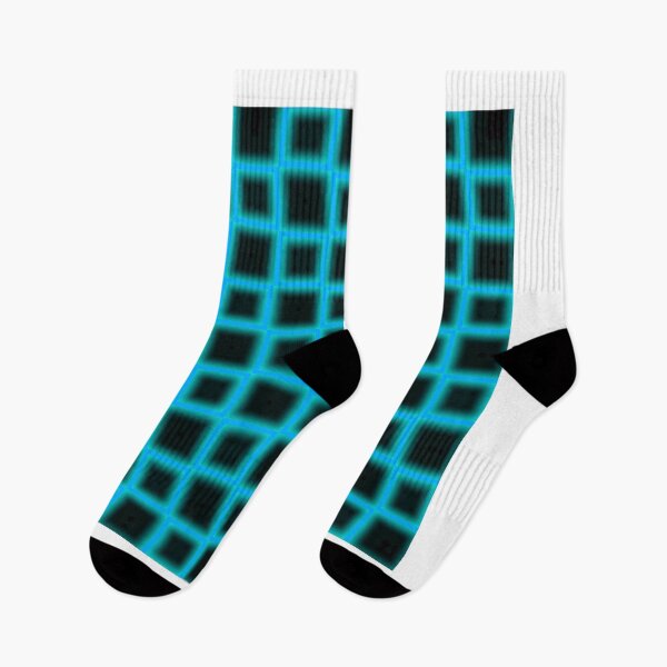 Artikelvorschau, Cooles blaues Schachbrett-Neonmuster entworfen und verkauft von Dioscuri Digital.