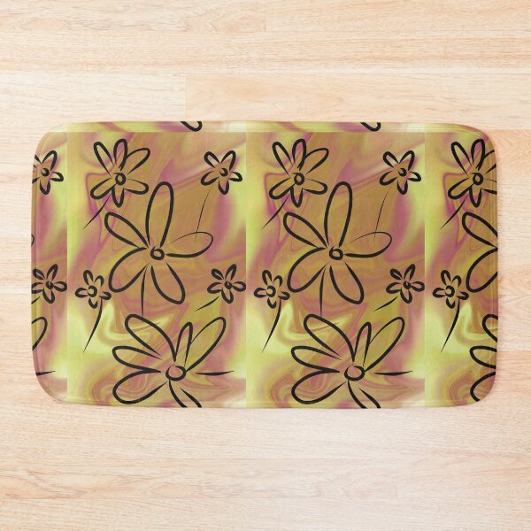 Item preview, Line-art flowers pattern designed and sold by altairaleon.